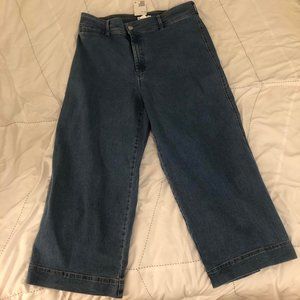 Size 16 HIGH WAISTED Wide Leg Blue Jeans!!!